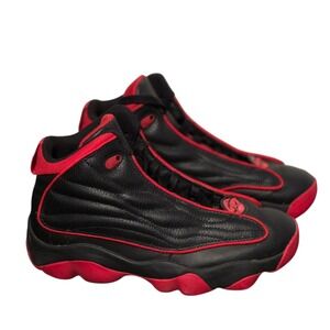 Kids Jordan 13 Pro Strong Basketball Shoes Black Red Size 6.5Y DC7911 006